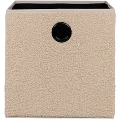 Faltbox Teddy Stoff Beige Creme