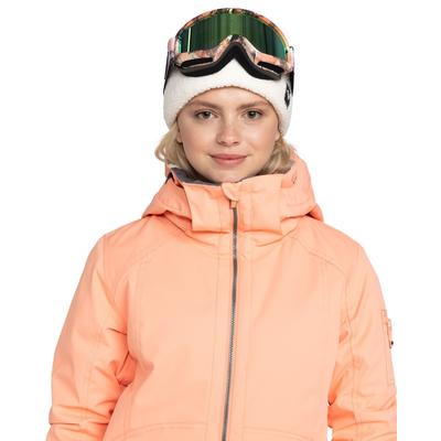 Snowboardjacke ROXY "Meade", Damen, Gr. M, peach pink, Obermaterial: 100% Polyester., Jacken Snowboardjacke