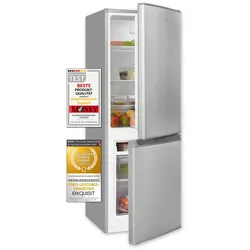 Exquisit Kühl-Gefrierkombination KGC232-60-E-040E silber | 173 l Nutzinhalt | Silber