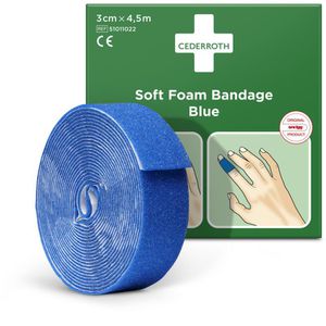 Cederroth Pflaster Soft Foam Bandage, 1 Rolle, kohäsiv, wasserfest, elastisch, 4,5m x 3cm