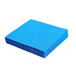 VEPATIM 80x Servietten 33 x 33 cm 1/4-Falz 3-lagig blau