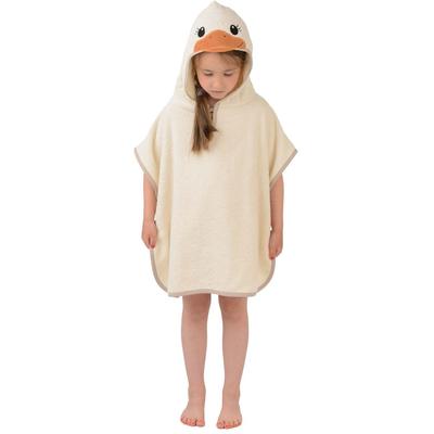 Badeponcho WEWO FASHION "8036" Gr. 92, ecru, 92, Frottier, Hausmäntel, Kleinkindponcho