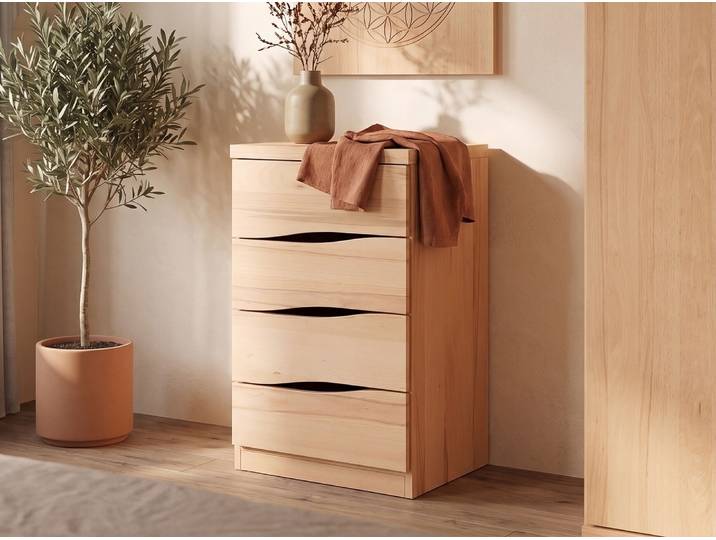 Kommode Kernbuche „Astrid“ 50 cm Massivholz Buche