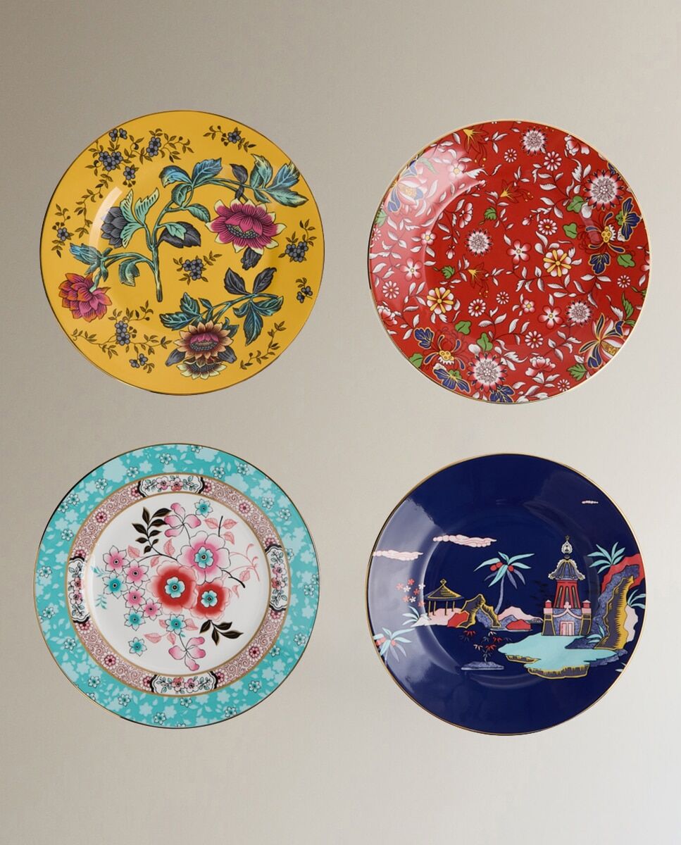 Wedgwood Set 4 platos postre Wonderlust . Multicolor