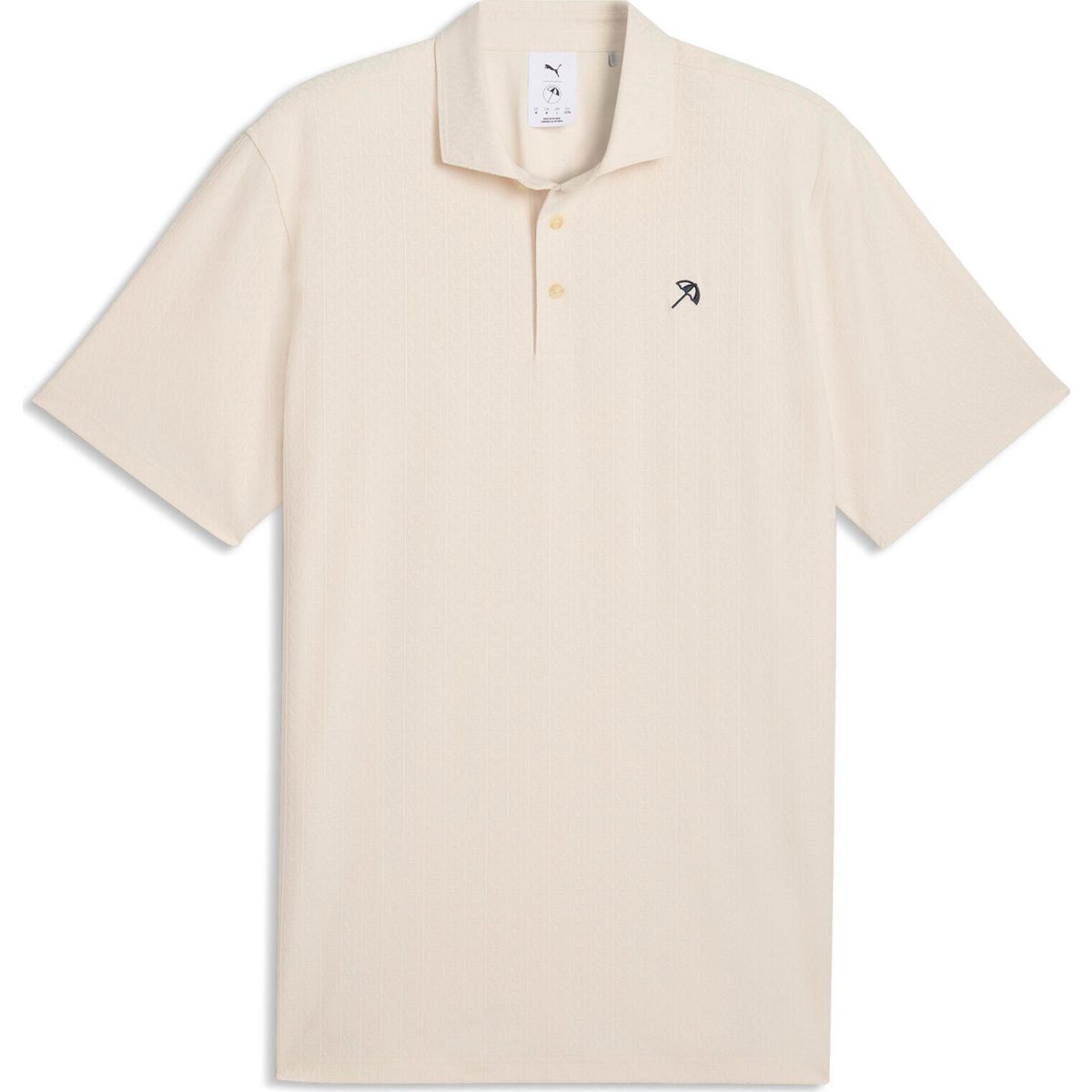 Puma X AP Textured Polo alpine snow (02) XS 637772-02-XS