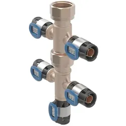 Geberit Verteilerspinne 653435001 mit FlowFit Pressanschlüssen, 5-fach