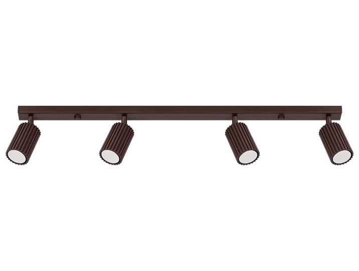 Plafonnier KARBON 4L marron 4xGU10 10W aluminium 16\,5 x 6\,5 x 81 cm Sollux Lighting