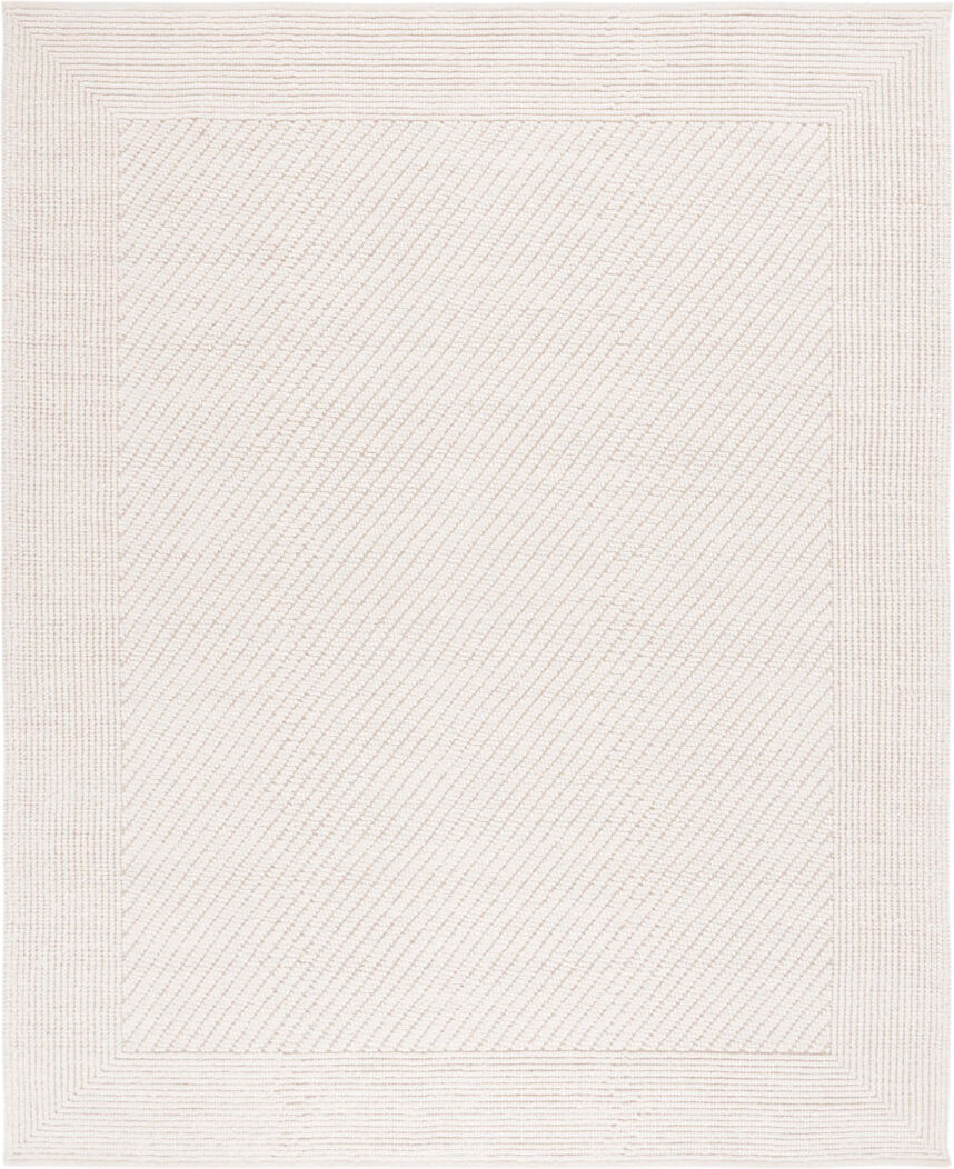 17 Stories Natura Solid Color Area Rug In Ivory Ivory Rectangle 119.38 x 304.8cm