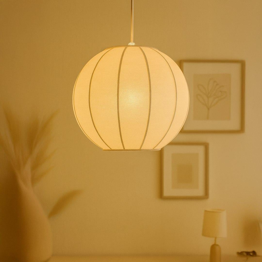 Eko-Light Hanglamp Dana Wit Bolvormig 1xE27