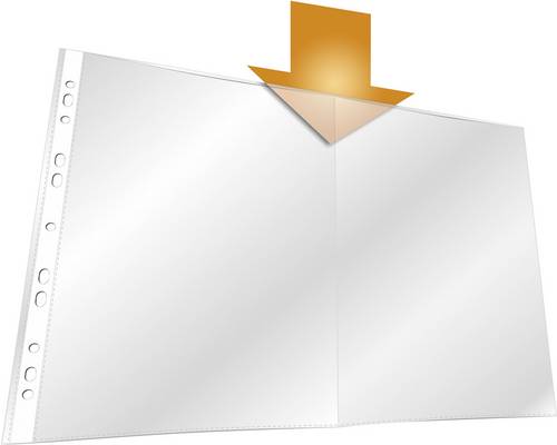 Durable Prospekthülle 2670 DIN A3 quer Polypropylen 0.06mm Transparent 267019 50St.