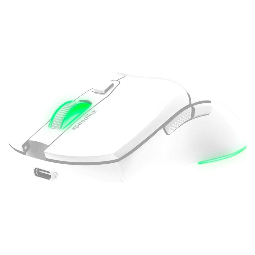 Speedlink VELOX Rechargeable RGB Gaming Mouse - Wireless, white (Kabelgebunden, Kabellos) (SL-680102-WT)