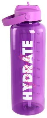 Gibson Home Brever 50oz Hydrate Yourself Water Bottle in Purple