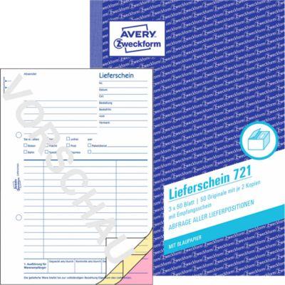 AVERY® Zweckform Lieferschein Nr. 721