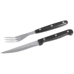 Contacto,Steakbesteck Set mit je 6 Messern (22 cm) und 6 Gabeln (20 cm)