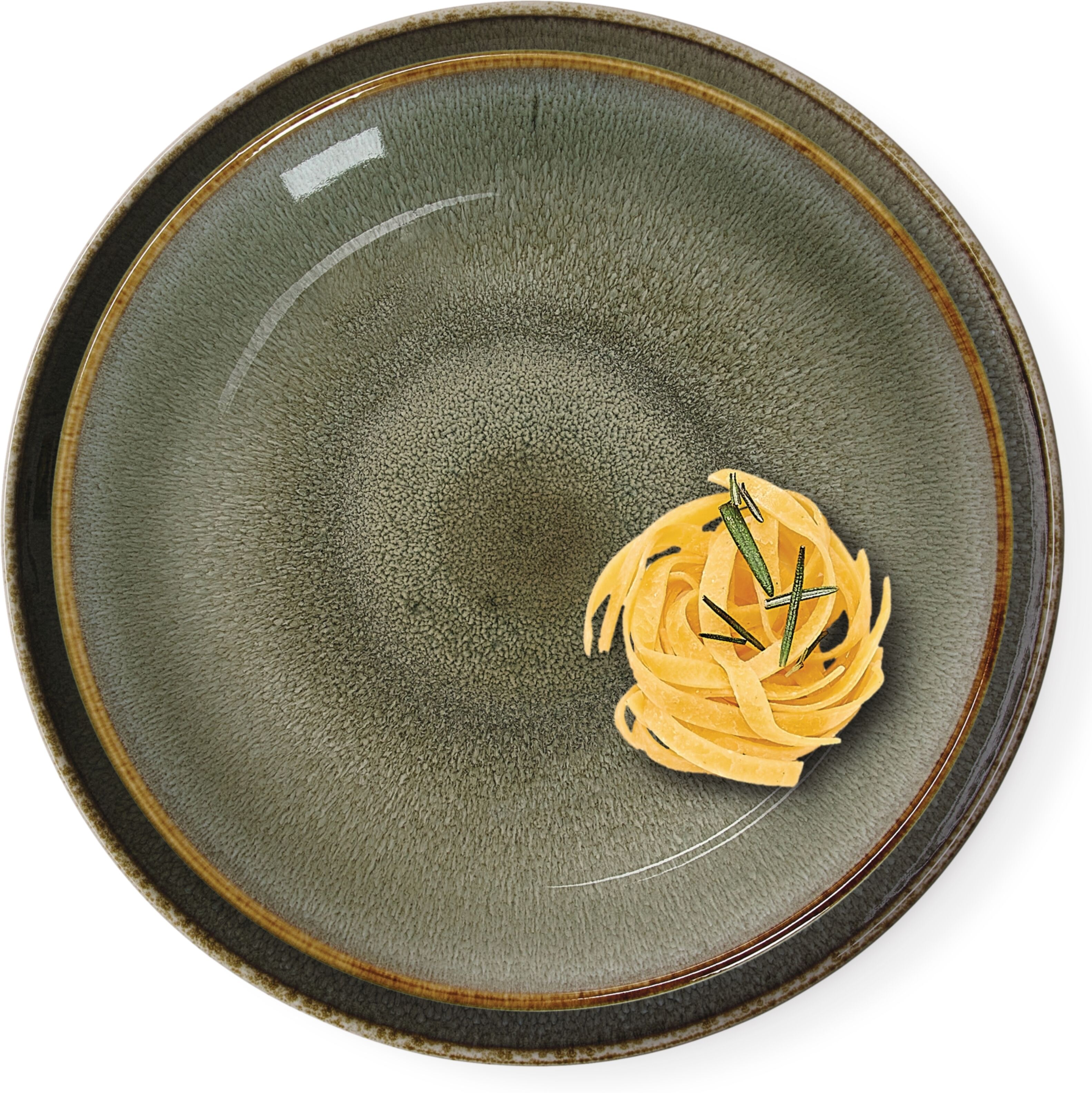 Frühstücks-Geschirrset RITZENHOFF & BREKER "Giada", beige (grün), 12, Steinzeug, Geschirr-Sets, Frühstücks-Geschirrset
