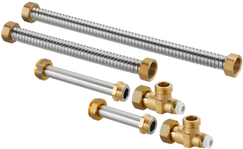 Oventrop Kugelhahnanschluss-Set Spül- u Montagebrücke, für Regudis W-HTE (1344489)
