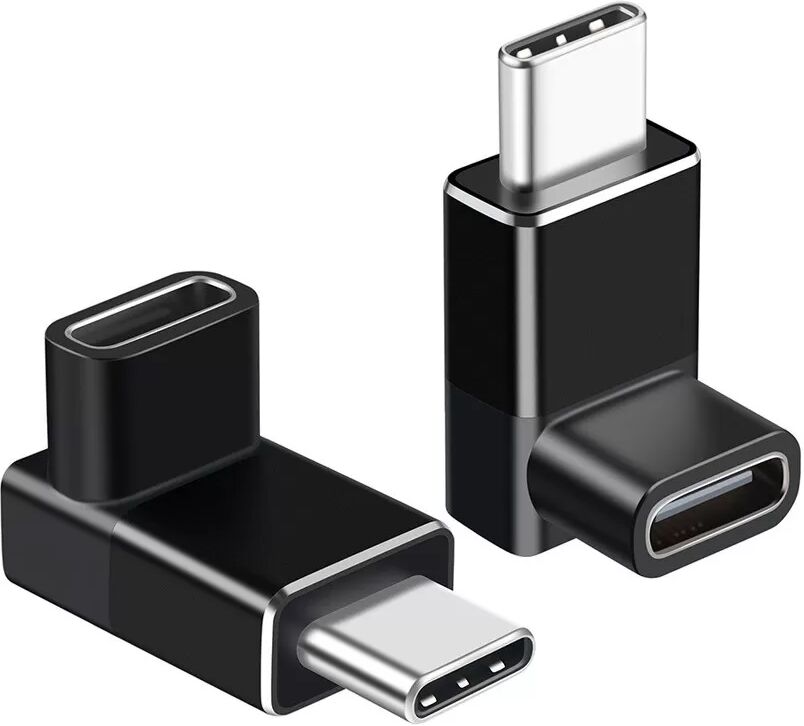 INF Adaptateur USB4 mâle vers femelle Type-C à angle droit - 40 Gbps, charge PD 240 W