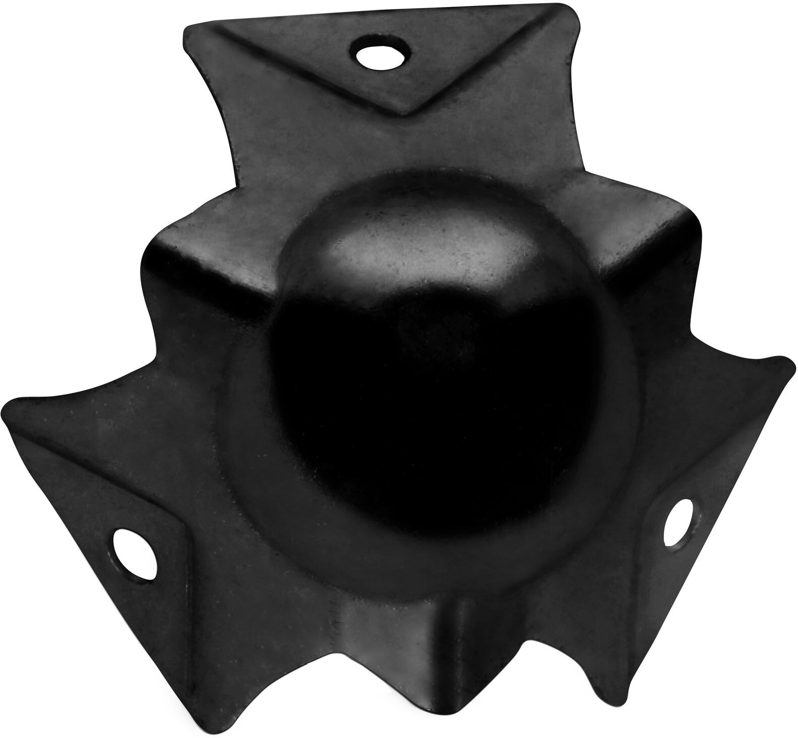 Adam Hall Hardware 4113 Blk - Kugelecke Klein, Dreischenklig, Gestuft Für 6109, Schwarz