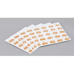 WOLF & APPENZELLER Klebenummern orange