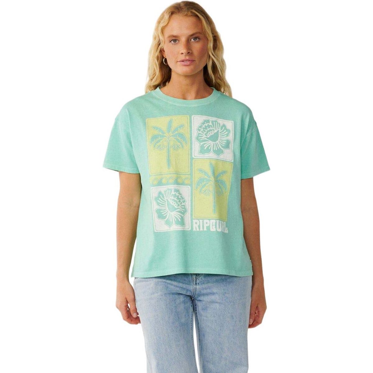 RipCurl Bossa Nova Relaxed Tee dusty aqua (2923) S 0PIWTE-2923-S
