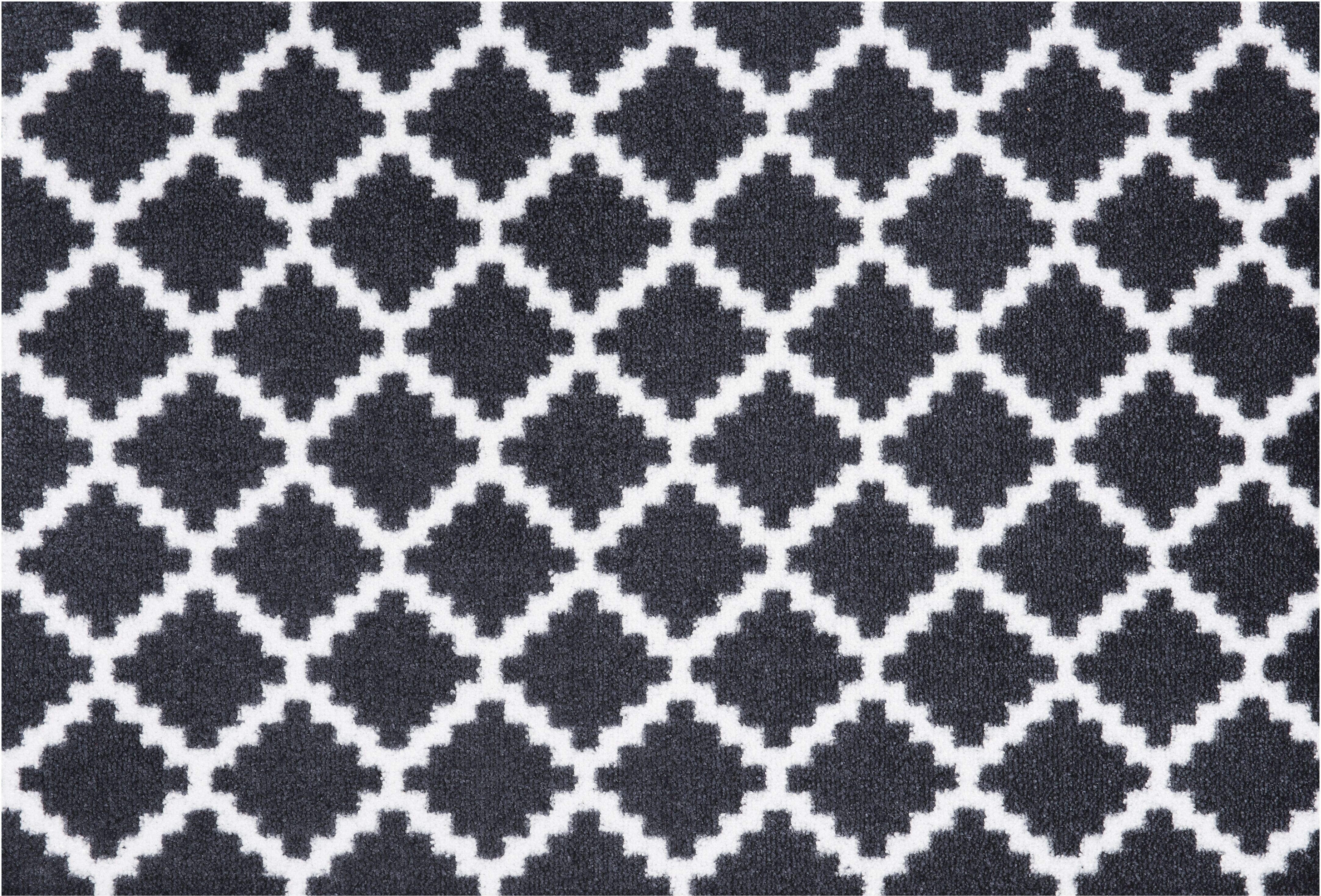 Fussmatte HANSE HOME "Elegance, Türmatte" Gr. 15, schwarz, B:50cm H:7mm L:70cm, Kunstfaser, Teppiche, Fussmatte, Schmutzfangmatte, Innen und Aussen, Rutschfest, Wetterfest, Türmatte schwarz B : 50cm 1 Stk., 7mm, L: 70cm