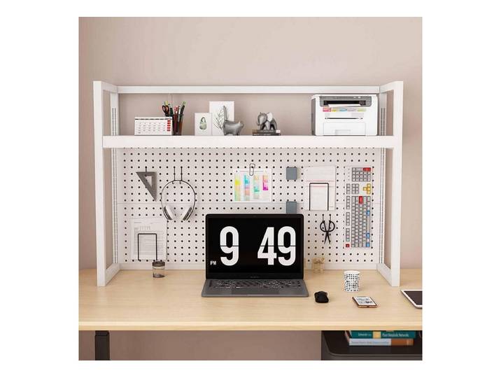 LuxusKollektion Standregal Schreibtischregal White Single Layer 140cm, 1-tlg.