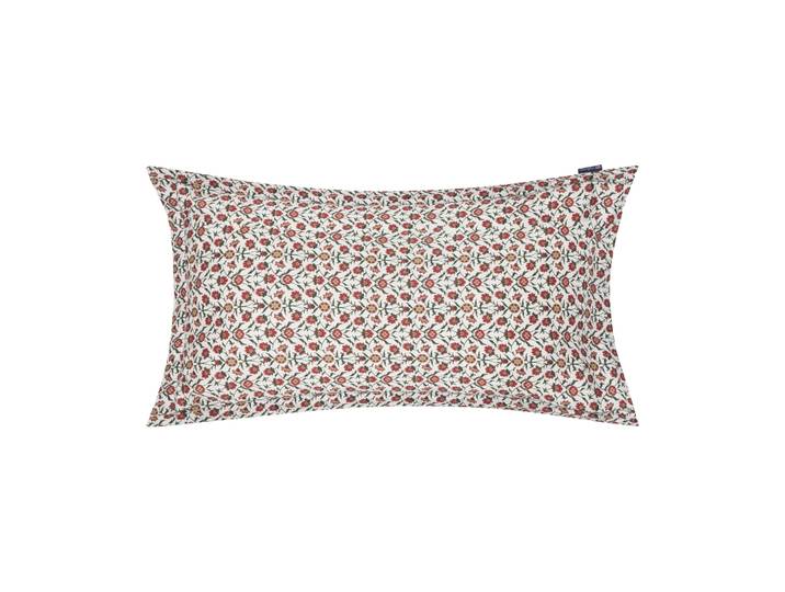 Lexington Taie d’oreiller Flower printed cotton sateen, 50x90 cm White-red-green-beige