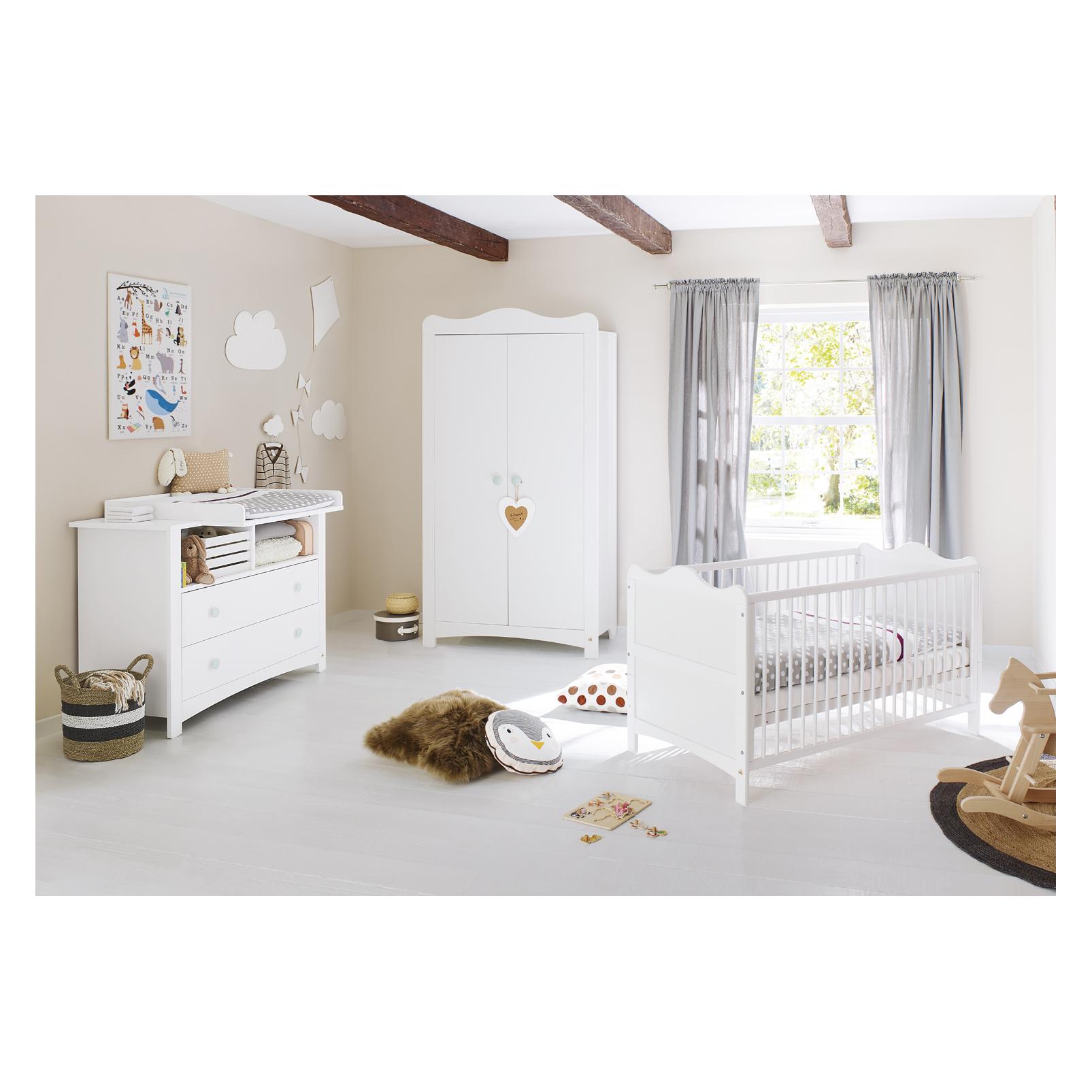 Pinolino Florentina (Babybett, Kinderkleiderschrank, Wickelkommode) (100023X)