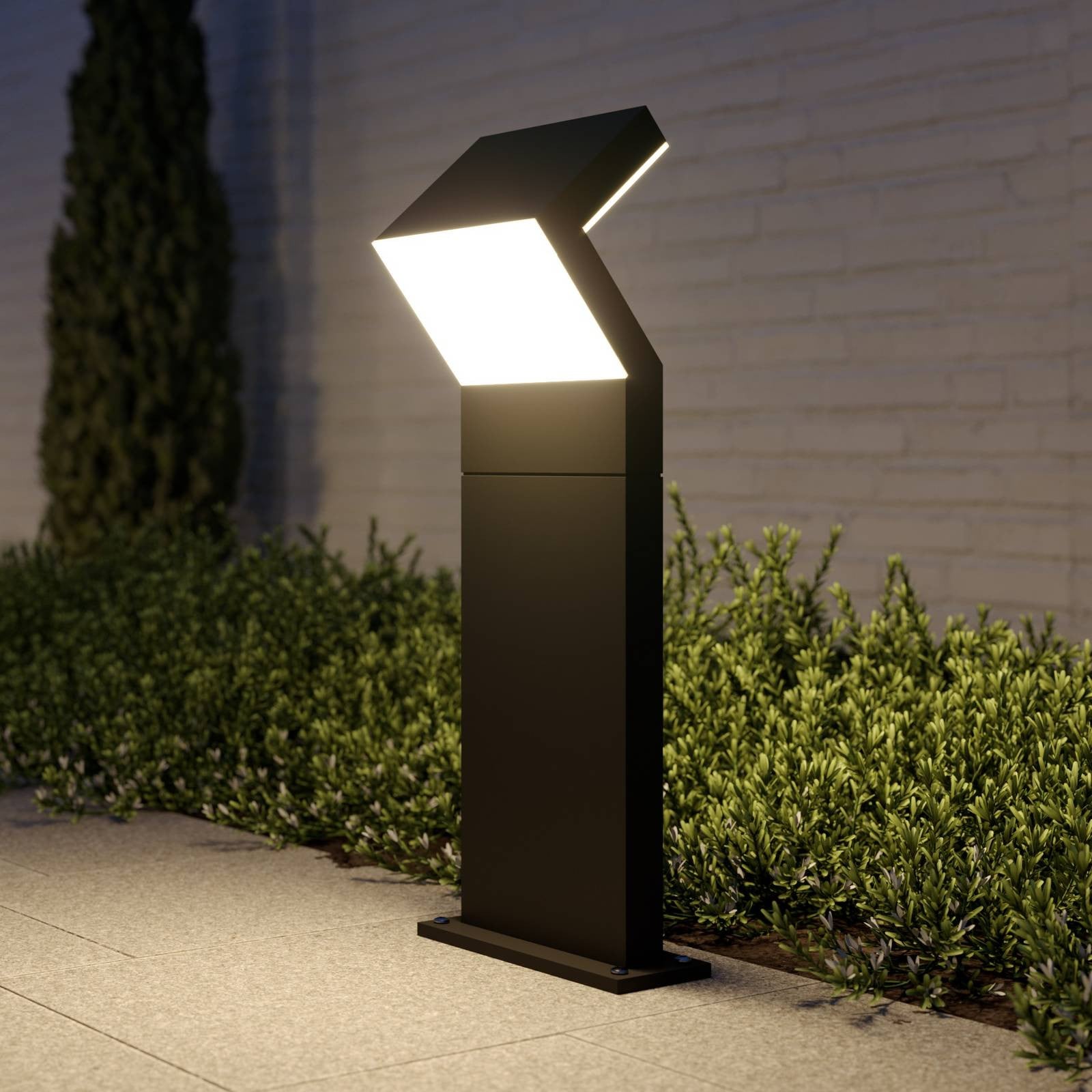 Havin Arcchio Moderne LED Sokkellamp voor Tuin en Terras, Grijs, Aluminium