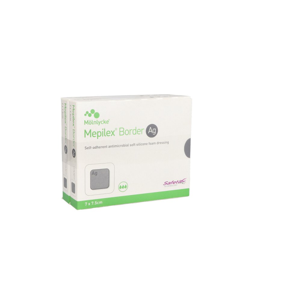 B2B Medical GmbH Mepilex Border Ag Schaumverb.7x7,5 cm 13422398