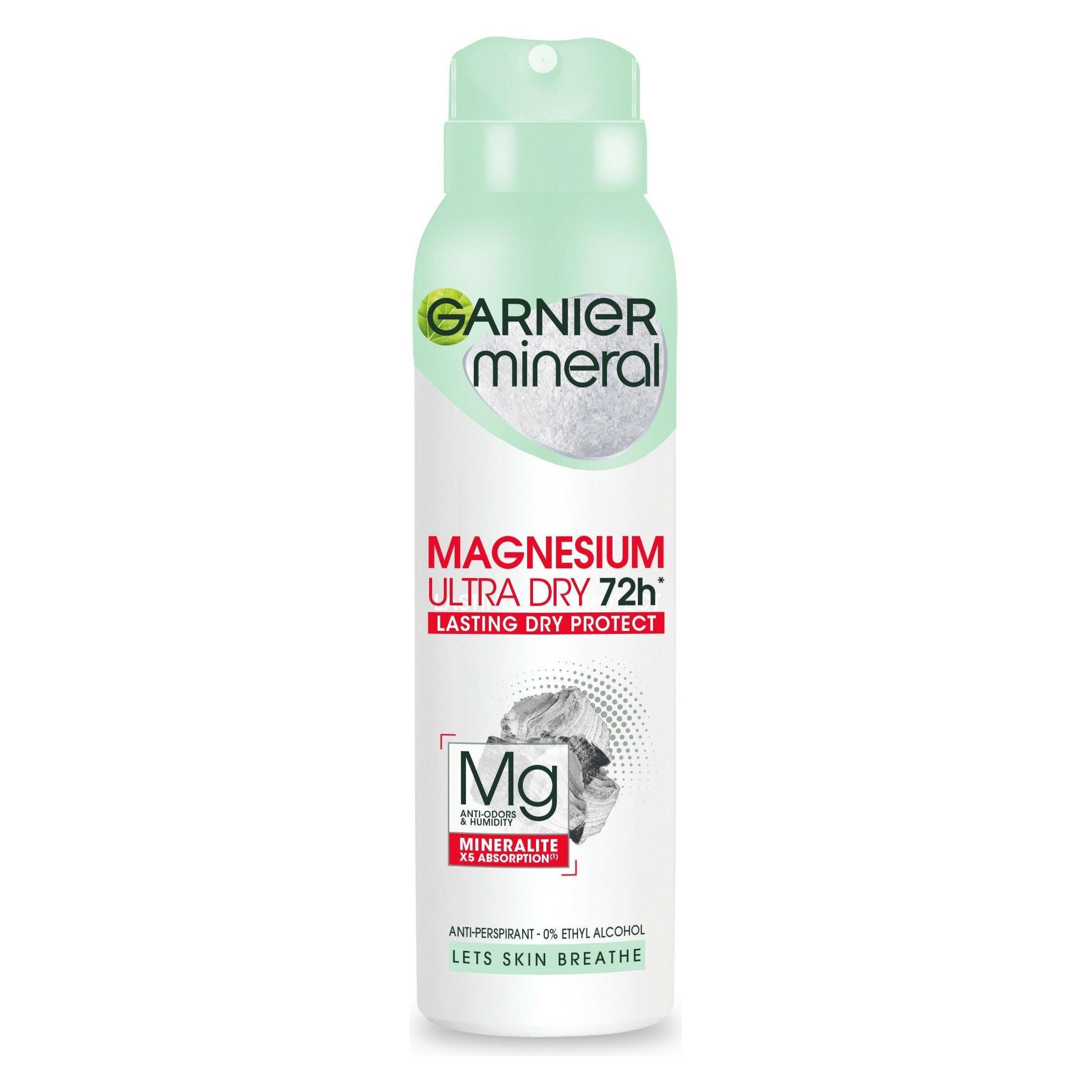 Garnier Ultra Dry 72H Magnesium Women Deo Spray 150Ml (Spray, 150 ml) (3600542475075)
