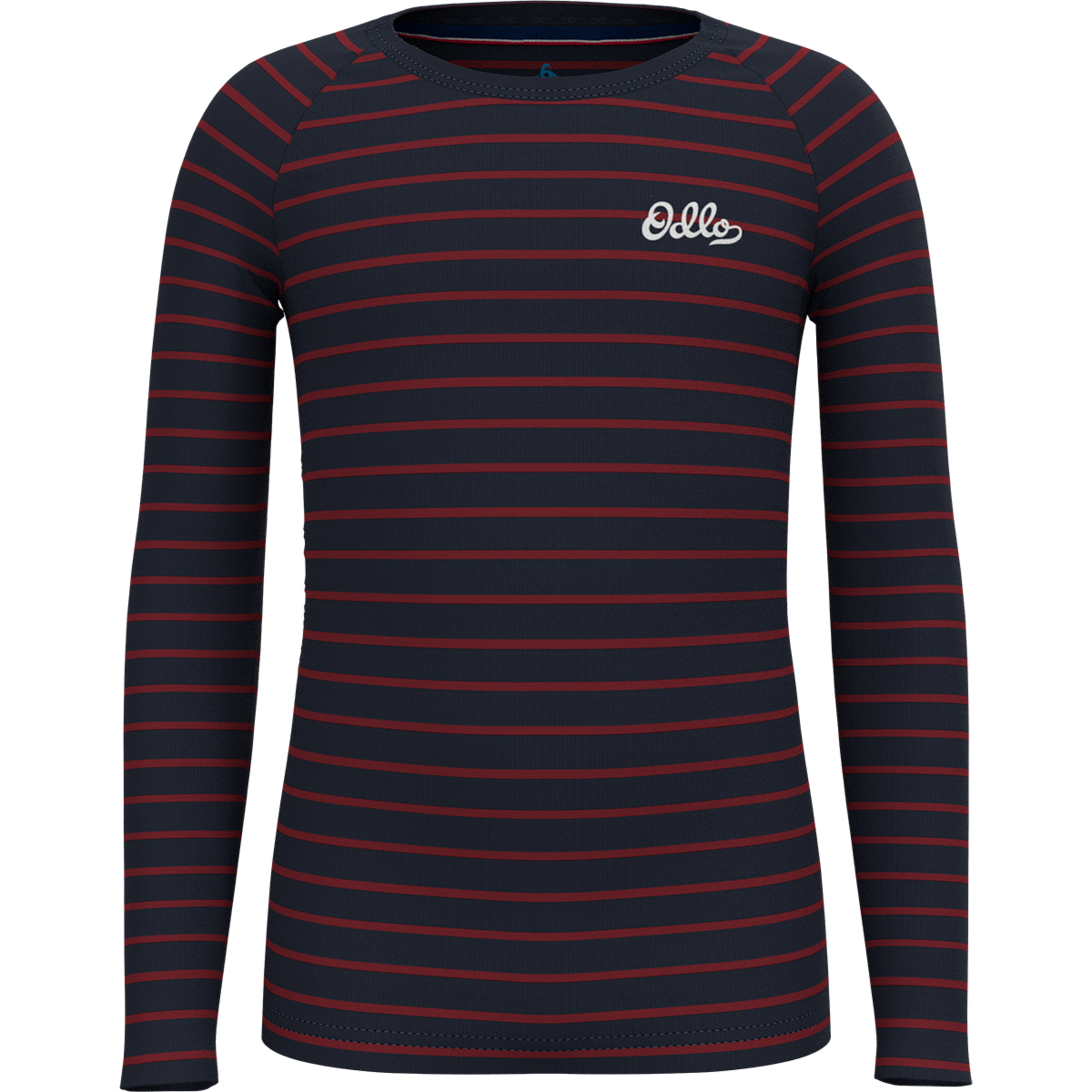 Odlo Active Warm Originals Stripes Kinder Langarm Unterhemden blau Größe 140 Elastisch