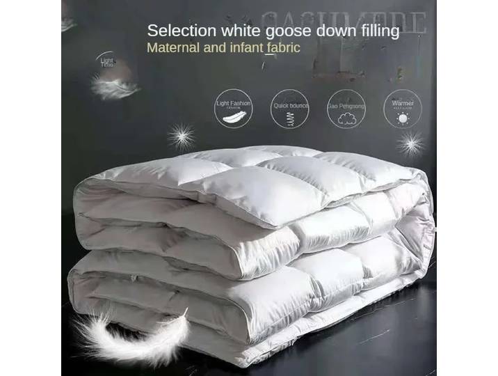 Couette en duvet de canard blanc 95% pour hôtel cinq étoiles, chaude, double ou simple, avec cœur en duvet de canard