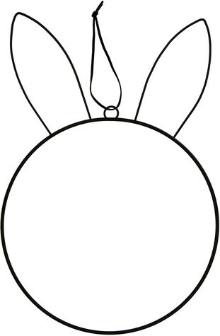 Metallring "Hase" 25 cm Ø