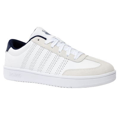 Sneaker K-SWISS "COURT OPEN TTOE", Herren, Gr. 47, weiß, indigo, Synthetik, Schuhe Sneaker
