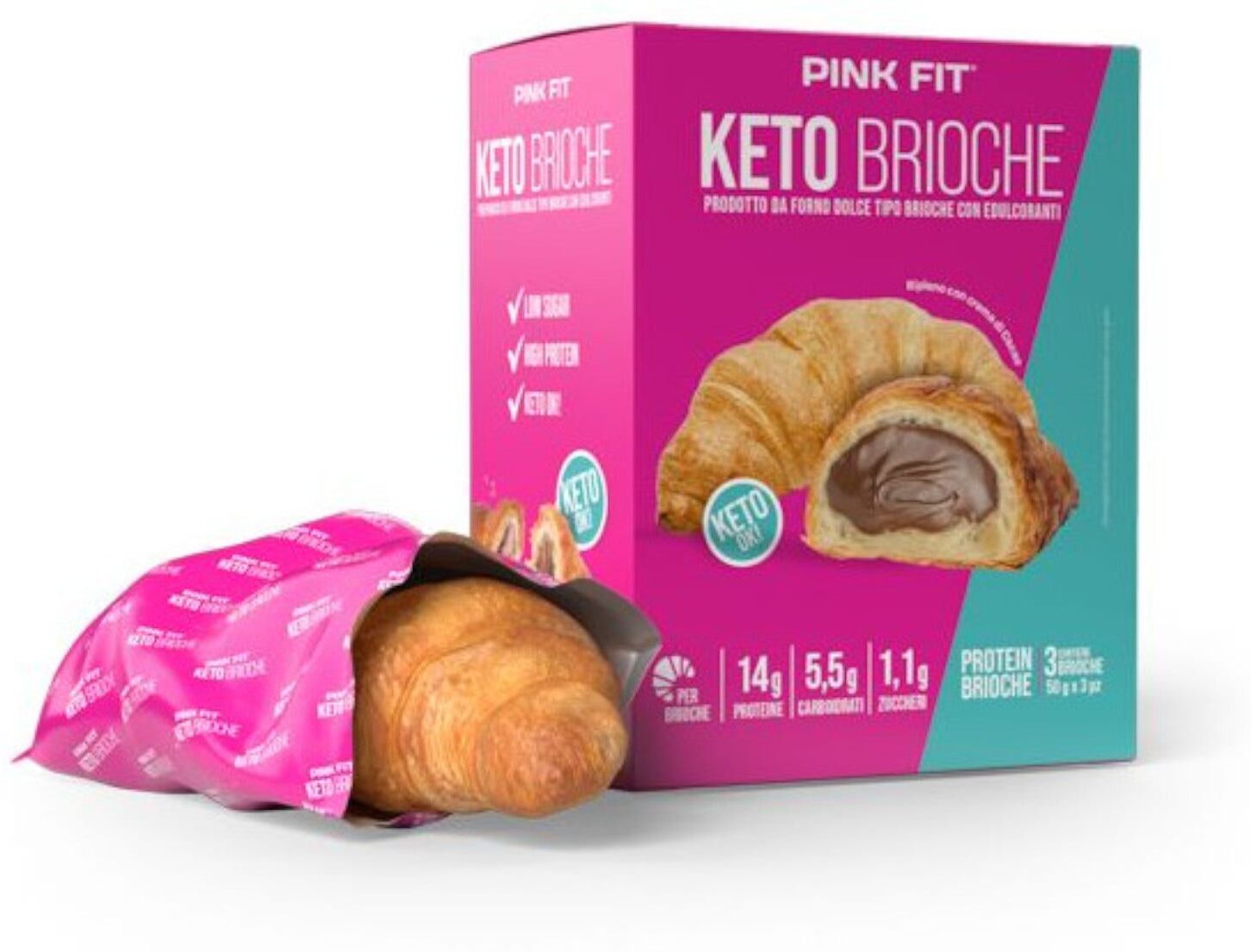 PINK FIT Keto Brioches 195 Grammi 