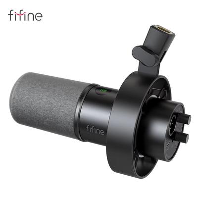 FIFINE K688 USB XLR Dynamic Microphone Studio Grade Sound For Streaming, Podcasting & Voice Recording white