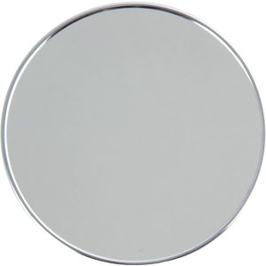 MSV Kosmetikspiegel 141402, silber, 5-fach Vergrößerung, mit Saugnapf, Ø Spiegel 17 cm
