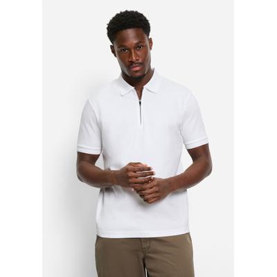 Poloshirt OLYMP "OLYMP Casual Wirk, Polo", Herren, Gr. XL, weiß, 100% Baumwolle, Shirts