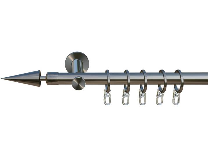 Gardinenstange INDEKO Paarl , silber (edelstahlfarben), L:310cm, Eisen, Gardinenstangen, Gardinenstange