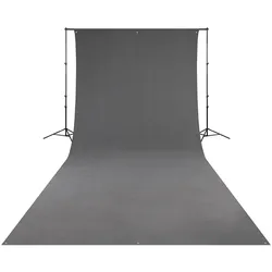 WESTCOTT X-Drop Wrinkle Resistant Cotton Background grau (2.7m x 6m)