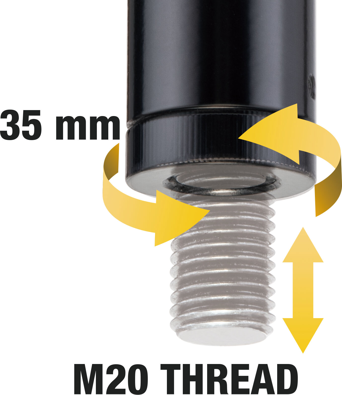 Hercules Stands SS350B Subwoofer Pole with Hybrid Adaptor