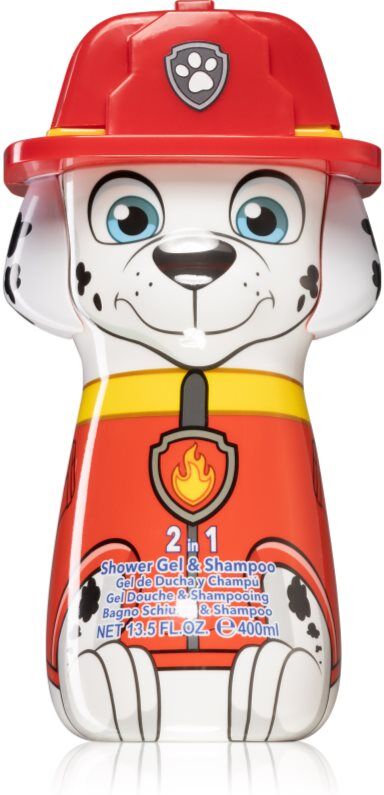 Nickelodeon Paw Patrol Marshall gel de douche et shampoing 2 en 1 pour enfant 400 ml