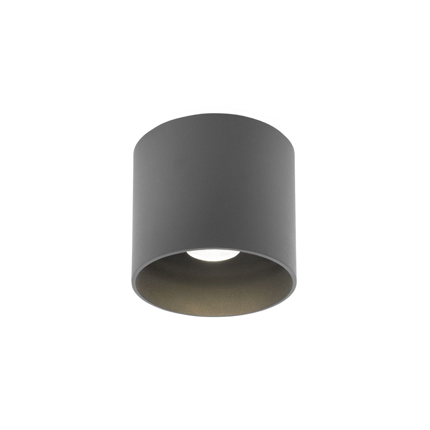 Wever & Ducré LED-Deckenaußenleuchte RAY OUTDOOR CEILING SURF 1.0 2700K D dunkelgrau 2700K 735458D3 5404037333776