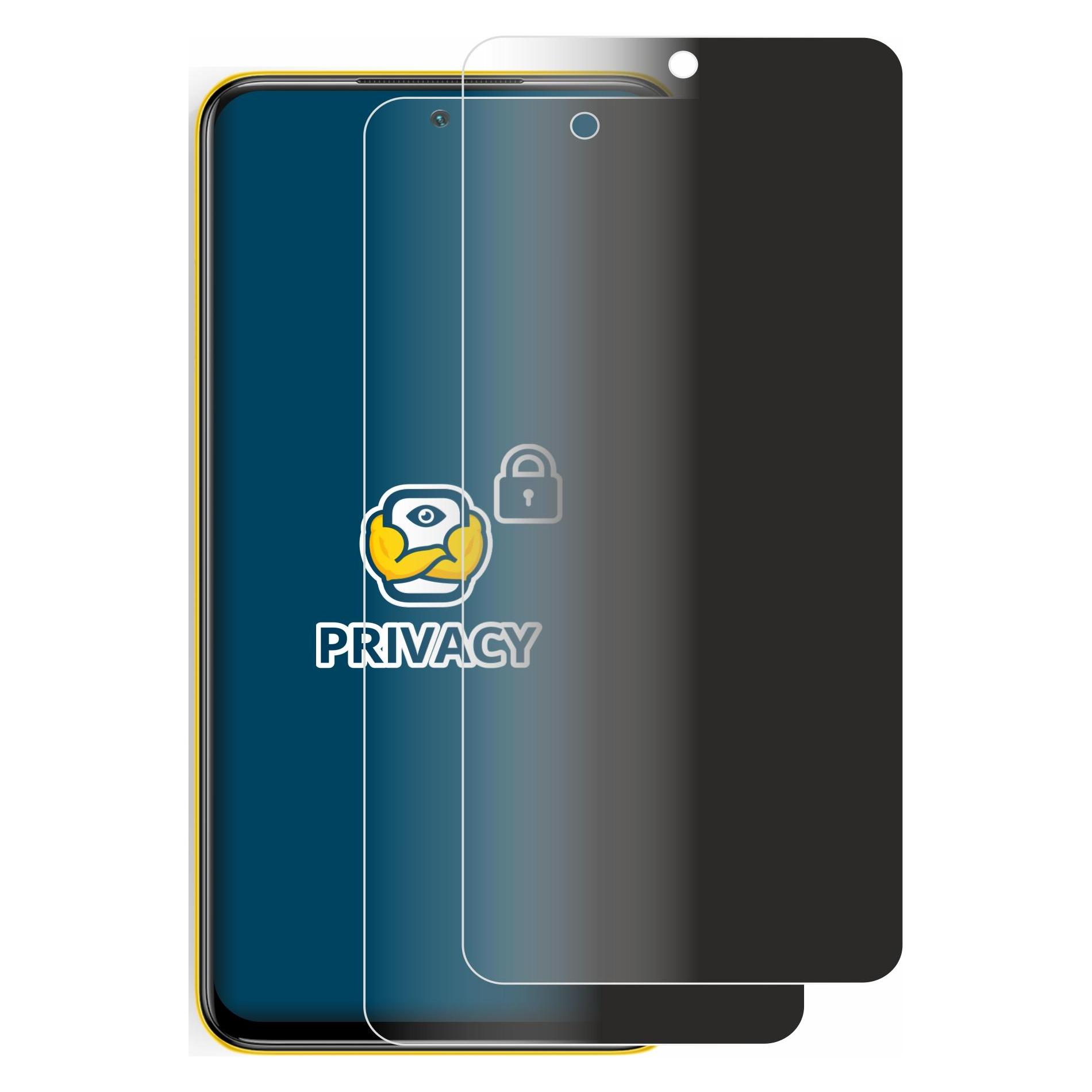 Brotect Sichtschutzfolie Anti-Spy Privacy Folie Blaulicht-Schutz (Xiaomi Poco M3 Pro 5G) (4341680)