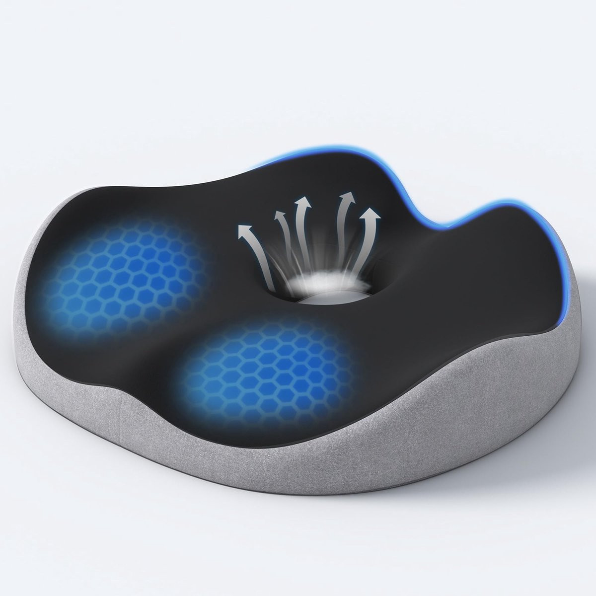 Dailygoods Memory Foam Donut Zitkussen voor Pijnverlichting en Comfort