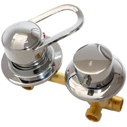 AcquaVapore Ersatz-Armatur Einhebelmischer 3 fach Umschalter Dusche D10 9cm