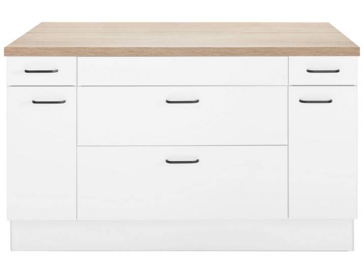 OPTIFIT Kücheninsel Elga, Soft-Close-Funktion, großen Vollauszügen, Stellbreite 150 x 95 cm