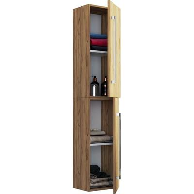 Holz Badmöbel Bad Hochschrank Badschrank Badinos 2