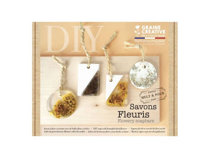 Coffret DIY faire des savons fleuris